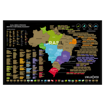 Mapa do Brasil de Raspar | Unlocked