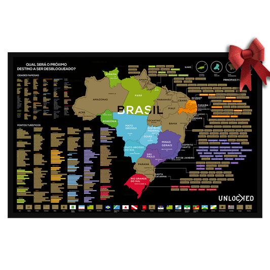 Scratch Map of Brazil | Unlocked 