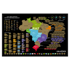 Mapa do Brasil de Raspar