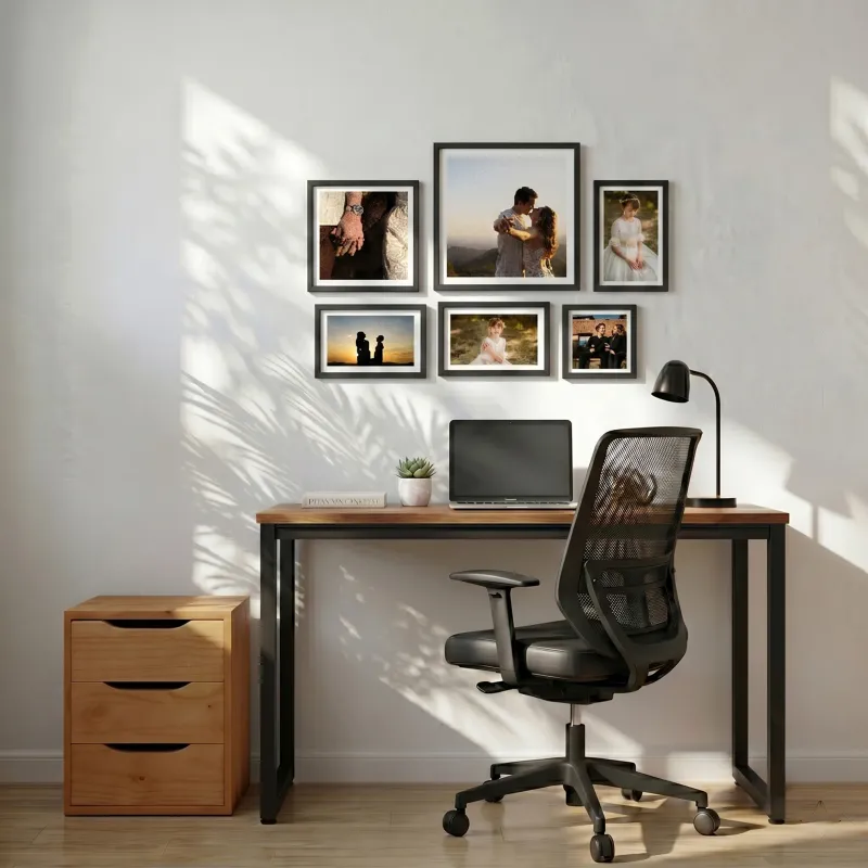 Galeria de parede Memórias em Quadro