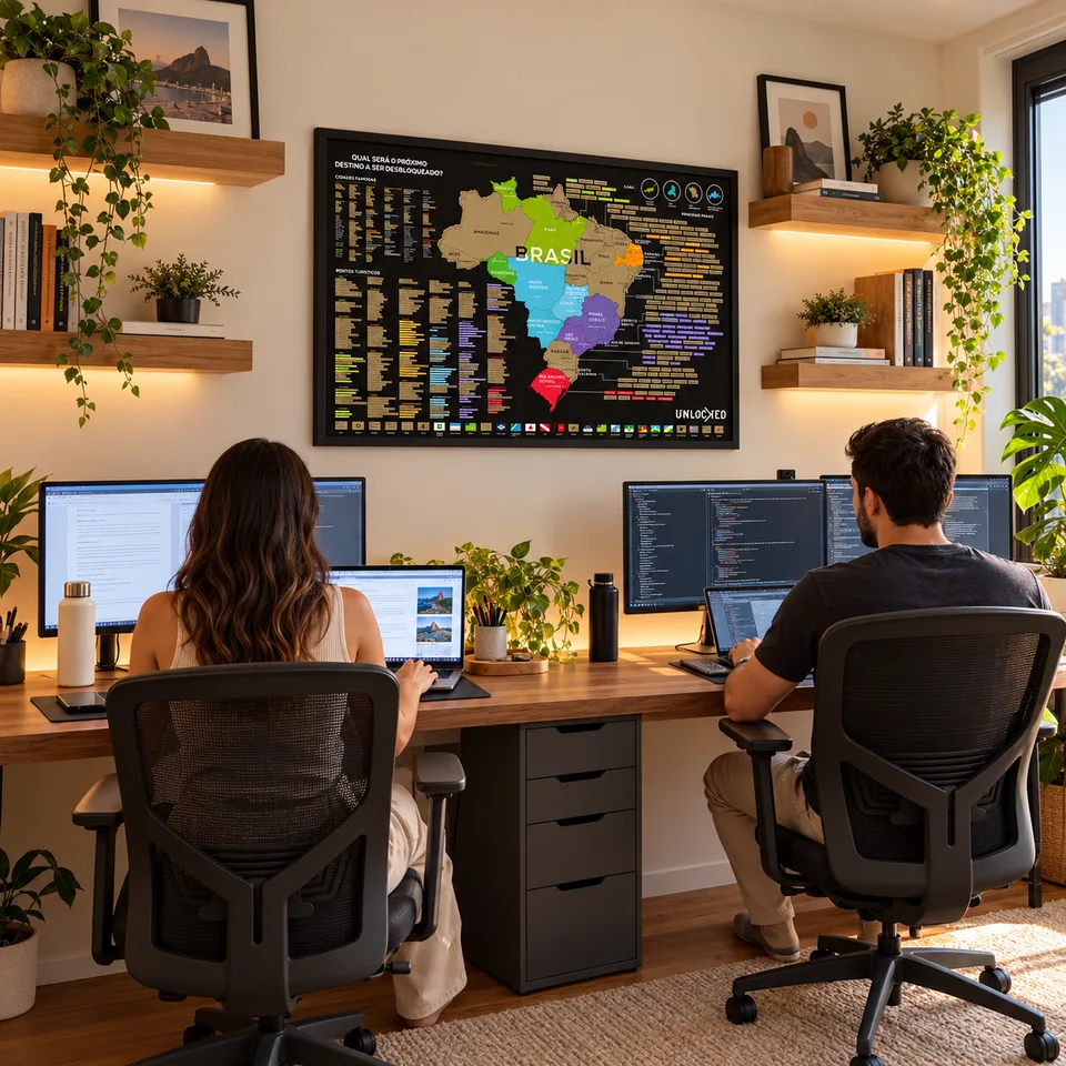 Mapa do Brasil de Raspar — Grande 94 × 60 cm — foto 9