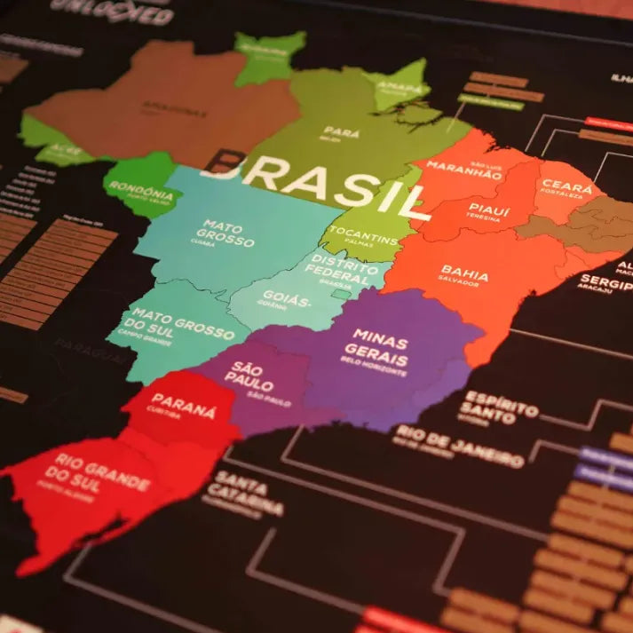 Detalhe do mapa sendo raspado